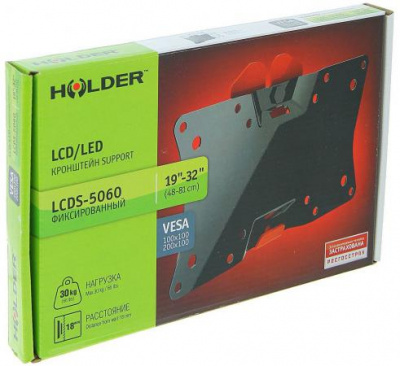 ��������� Holder LCDS-5060 ������ ��� �� �� 19-32" ��������� �� ����� 18�� ������ 5� VESA 200x100 �� 30 ��