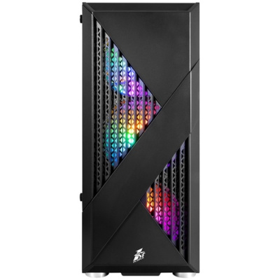 ������ 1STPLAYER FIREROSE F3-A Black / ATX, TG / 4x120mm LED fans inc. / F3-A-BK-4F1