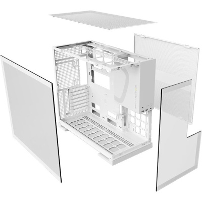 ������ Geometric Future Model 5 White with fans / mid tower, E-ATX / 5x140mm ARGB fans / 1AM5WKWT01100