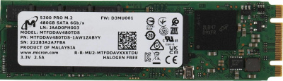 ������������� ���������� Micron 5300 PRO 480GB M.2 SATA Non-SED Enterprise Solid State Drive