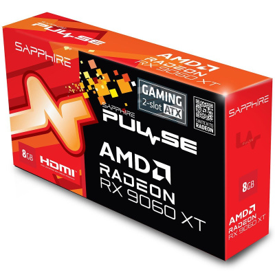 ���������� Sapphire AMD Radeon RX 9060 XT Pulse, 8Gb GDDR6, Ret (11350-05-20G)