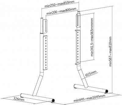 ��������� Ultramounts UM505 ��� ����������, ����������, 37-75", �� 40 ��, �������������, ������