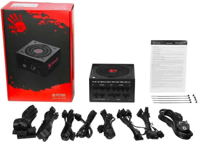 ���� ������� Bloody ATX 750W BD-PS750G 80+ gold (20+4pin) APFC 120mm fan 6xSATA Cab Manag RTL