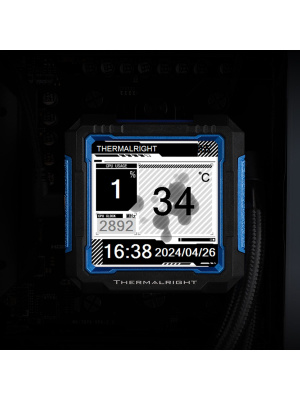 ������� �������� ���������� Thermalright Frozen Warframe Pro 360 Soc-AM5/AM4/1151/1200/2066/2011/1700 ������ 4-pin 29.6dB Al LCD Ret (F-WFRAME-PRO-360-BL)