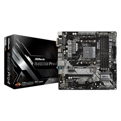����������� ����� ASRock AMD B450 SAM4 MATX B450MPRO4
