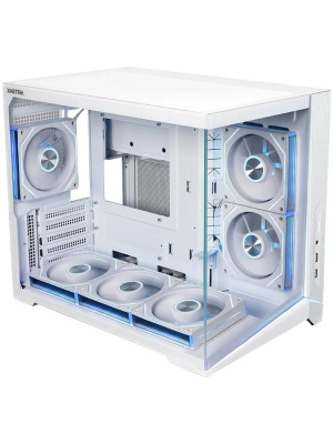 ������ XASTRA QW505M 6ARGB-FN-C10 White mATX/Aquarium/Screewless/ 6x120mm ARGB PWM FN fans/Argb+PWM HUB 10port/Led strip/ QW505M-6FN12A-C10-WH