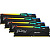   DDR 5 DIMM 64Gb PC44800, 5600Mhz, Kingston FURY Beast RGB XMP CL40 (Kit of 4) (KF556C40BBAK4-64)