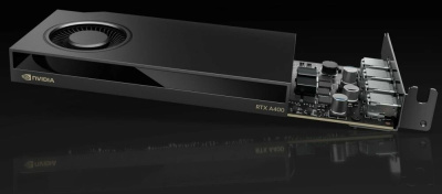 ���������� PNY Quadro RTX A400 4�� GDDR6, Low Profile, Bulk (VCNRTXA400-SB)