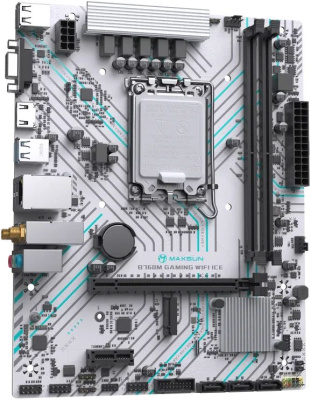 ����������� ����� Maxsun B760M GAMING WIFI ICE, Socket 1700, Intel B760, mATX