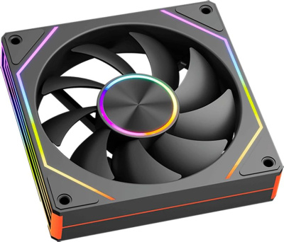 ����� ��� �������/ Case Cooler PCCooler FG120 ARGB BK (120x120x25mm, 4-pin PWM, ARGB, 54CFM, 28.4dBA, 1800RPM, Black)