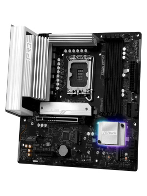 ����������� ����� ASROCK B860M PRO RS, LGA1851, B860, 4*DDR5, 4*SATA, 4*M.2, 6*USB 3.2, 2*USB 2.0, Type-C, 2*PCIx16, 1*M.2 (Key E), HDMI+DP, mATX