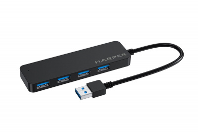 USB - HARPER HUB-04M Black