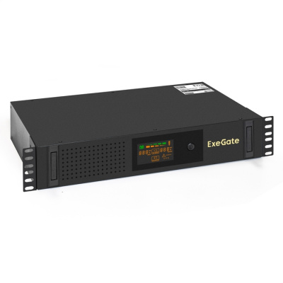  ExeGate ServerRM UNL-1000.LCD.AVR.2SH.3C13.USB.2U  1000VA/650W, Color LCD, AVR, 2Schuko+3C13, USB, 2U,   , Black (EX293850RUS)