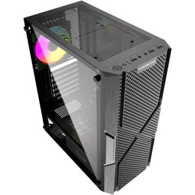 ������ Powercase Mistral T4B ������ , TEMPERED GLASS, LED 4x120mm CMITB-L4