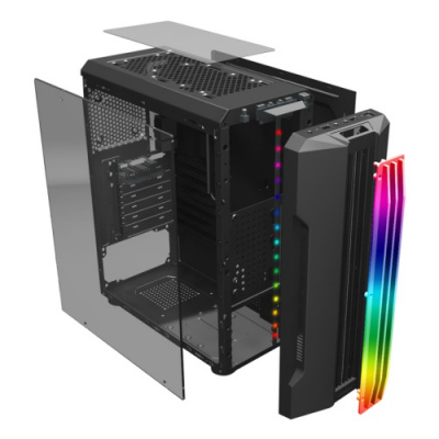  1STPLAYER RAINBOW R3-A ATX 1x120mm LED TG (R3-A-1R1)