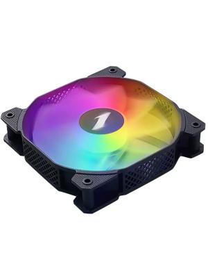 ���������� 1STPLAYER F1R Black / 120mm Reverse FRGB 3pin 12V 1100rpm 38.98cfm 21.97dBA / F1R-BK-3P / BULK