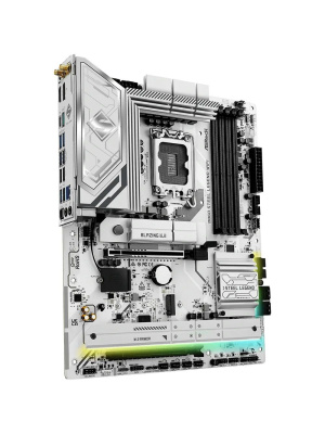 ����������� ����� ASROCK B860 STEEL LEGEND WIFI, LGA1851, B860, 4*DDR5, 4*SATA, 4*M.2, 4*USB 3.2, 3*USB 2.0, Type-C, 2*PCIx16, 1*M.2 (Key E), HDMI+DP, ATX