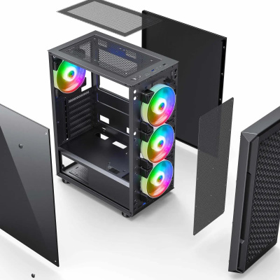 ������ Accord 3338 ������ ��� �� ATX 1xUSB2.0 1xUSB3.0 1xUSB3.1 audio bott PSU