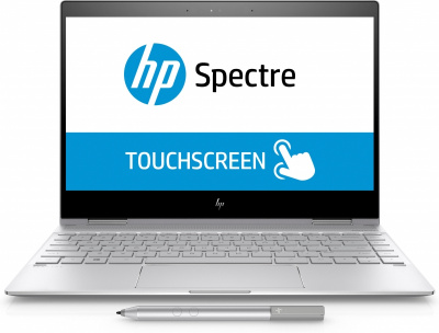  HP Spectre 13-ae008ur (2VZ68EA) 13.3"(1920x1080)/Touch/Intel Core i5 8250U/8Gb/256Gb SSDGb/noDVD/Intel HD Graphics/Cam/BT/WiFi/Natural Silver/W10 + Stylus