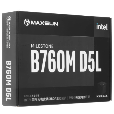����������� ����� Maxsun Milestone B760M D5L V2, Intel B760, Socket 1700, mATX, Ret