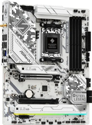 ����������� ����� ASRock B650 Steel Legend WiFi, Socket AM5, AMD B650, ATX, Ret