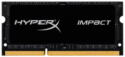     SO-DDR3 8Gb(2x4Gb) PC12800 1600MHz Kingston CL9 HX316LS9IBK2/8 HyperX Impact Black