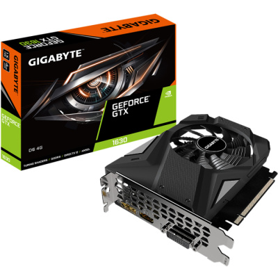  GIGABYTE GTX1630 4GB GDDR6 64-bit DVI HDMI DP 1FAN RTL (GV-N1630D6-4GD)