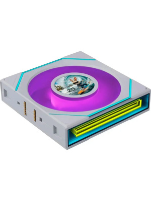 ���������� Lian Li UNI FAN SL INF LCD FLEX 120 Reverse Blade / 12RSLIND1F1W WHITE / 120x124x28�� (PWM, ARGB, 2300 ��/��� (Max.), 34dBa) / G9F.12RSLIND1F1W.R0