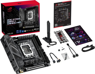 ����������� ����� Asus ROG STRIX B860-I GAMING WIFI, Socket-1851, Intel B860, mini-ITX, Ret 90MB1JB0-M0EAY0