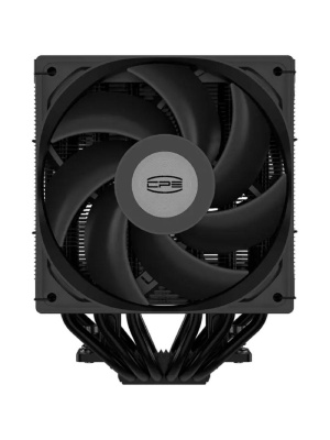 ����� ��� ���������� PCCooler RT620Pro Digital BK (265W, 4-pin PWM, 157.5mm, Al/Cu, 6x6mm, 2x120mm, 73.32CFM, 34.9dBA, 2200RPM, S: 1851/1700/1200/115X, AM5/AM4, black)