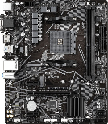 ����������� ����� Gigabyte A520M H ARGB, A520, AM4, mATX, ret