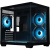 ������ XASTRA QW400M 5ARGB-C6-AC Black mATX/Aquarium/Screewless/5x120mm ARGB PWM FM fans/Argb+PWM HUB 6port/Type-C+USB3.0 (1 USB3.0 ������)/ QW400M-5FM12A-C6-AC