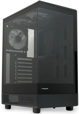 ������ �� ��� ����� ������� HSPD F510, Panoramic Mid Tower, Black, F510-TGBK-ARGB