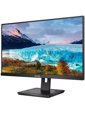 ������� Philips 272S1M 27" 1920x1080, LED, 16:9, IPS, 250cd, 1000:1, 50M:1, 4ms, 178/178, VGA, DVI, HDMI, DP, USB 3.2, USB-B,  3*USB-A 3.2, 75Hz, Speakers, HAS, Pivot, Tilt, Swivel, �����, VESA, Black, 3y