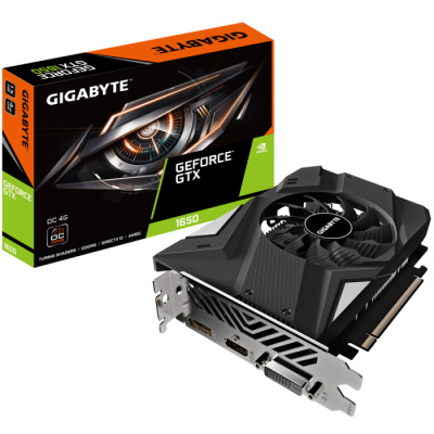  GIGABYTE GTX1650 4GB GDDR6 OC 128-bit DVI-D HDMI DP 1FAN RTL (GV-N1656OC-4GD 4.0)