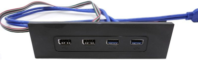 ����������� ������ Exegate U5H-614, 5.25", 2�USB + 2�USB 3.0 EX269460RUS