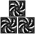  ID-COOLING AF-125-K TRIO (3 in 1) 120x120x25 (PWM,  , , 500-2000/) BOX