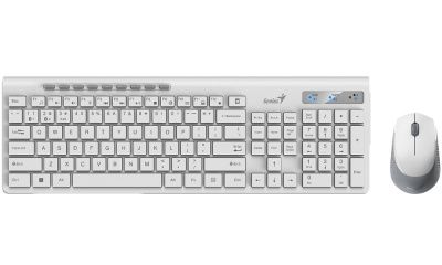 �������� ��-��+���� ����������. Genius SlimStar 8230, Dual Color, white gray USB (31340015402)