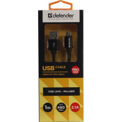  Defender USB 2.0 A (M) - Micro USB B (M), 1 (USB08-03T)