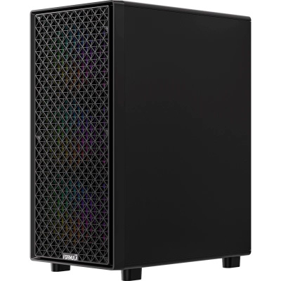 ������ MidTower FORMULA (AEROCOOL) MANA DYNAMIC black (ATX, ��� ��, 2xUSB Type-A+USB Type-C) (Mana Dynamic Black)