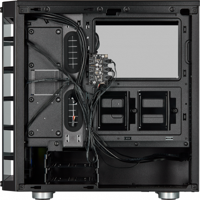  Corsair iCUE 465X RGB Black, ATX, mATX, Mini-ITX, Midi-Tower,  ,  , , 2xUSB 3.0, Audio (CC-9011188-WW)