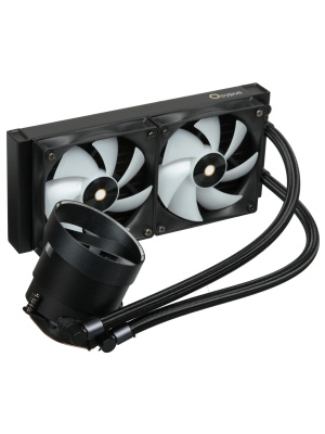 ������� �������� ���������� Ocypus Sigma L24 BK ARGB, 240mm, LCD Pump 2.4", 2x120mm ARGB fans, LGA115X/1200/1700/18XX, AM4/AM5