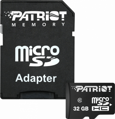   32Gb MicroSD Patriot LX Class 10 + SD  (PSF32GMCSDHC10)