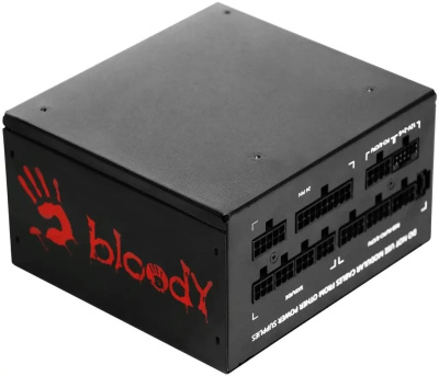 ���� ������� Bloody ATX 750W BD-PS750G 80+ gold (20+4pin) APFC 120mm fan color LED 6xSATA Cab Manag RTL BD-PS750G-MR