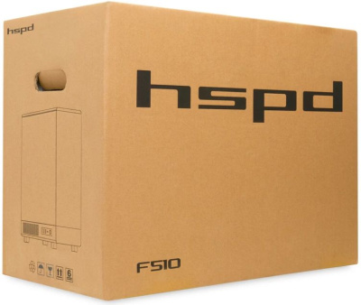 ������ �� ��� ����� ������� HSPD F510, Panoramic Mid Tower, White, F510-TGWH-ARGB