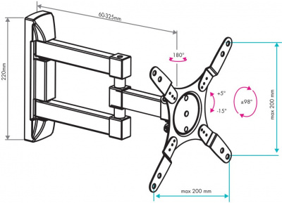 ��������� ��� ���������� VLK TRENTO-105 ���������, 15-42", �� 15 ��, ���������, ����������, ������