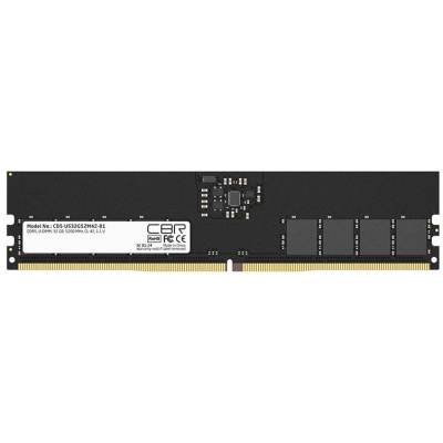 ������ CBR DDR5 DIMM (UDIMM) 32GB CD5-US32G52M42-01 PC5-41600, 5200MHz, CL42, 1.1V