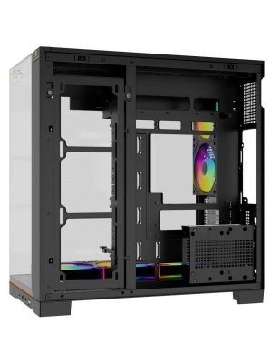 ������ Thermalright TR-A70 Vision FAN5-M / Black / TG / 5x120mm ARGB PWM Fans / ARGB Strip / 9.16'' LCD screen / USB TYPE-C / ATX  / TRA70VF5MB