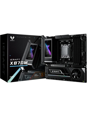 ����������� ����� Maxsun MS-iCraft X870M (Socket AM5, mATX, 4*DDR5(192Gb), DP/HDMI, 2*SATA3, 3*M.2, 1*PCIEx16, 2* Type-C, 2*USB 2.0, 6*USB 3.2, LAN 1*5G, SPDIF, WiFi7,  RTL)