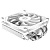  ID-COOLING IS-40X V3 WHITE LGA1700/1200/115X/AM5/AM4   45mm (TDP 95W, PWM, 4 .  , FAN 92mm, ) BOX